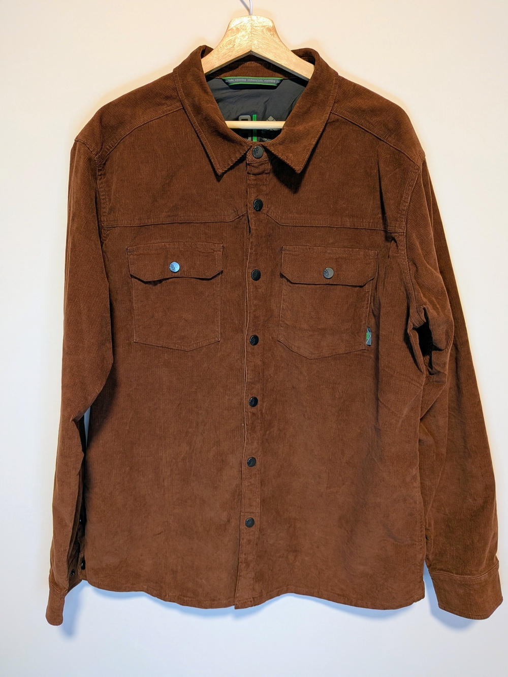 Stio Saratoga Corduroy Shirt Jacket Brown XL
